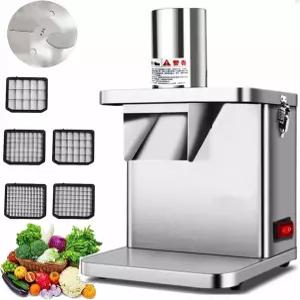 ZSFHJZC 250W 야채 다이서 상업용 전기 과일 슬라이서 분쇄기 감자 양파 당근 다림질 큐브 절단 기계 초퍼