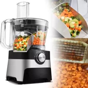 상업용 야채 그라인더 슬라이서 전기 식품 프로세서 분쇄기 다지기 기계 당근 감자 양파 과립 큐브 절단기