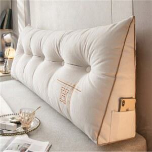 삼각 등받이 롱베개 허리 미니필로우 침대 보드 등쿠션 벽쿠션