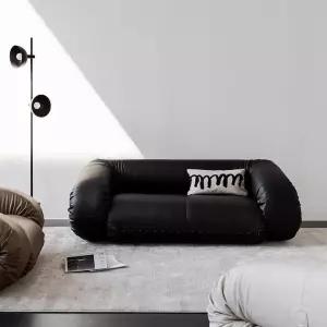 블랙 화이트 구름소파 패브릭 넓은 2인용소파 77cm