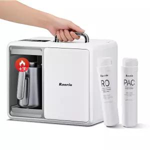 라오리오 스마트 휴대용 조리대 물 필터 RV/캠핑/홈 키친 5단계 역삼투압 시스템 UV 여과 304 스테인리스