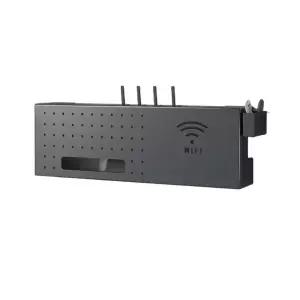 모뎀 수납 모던 티비선 공유기 셋탑 블랙 정리함 대형 보관