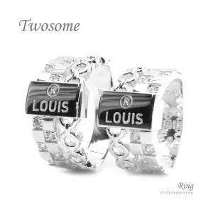 클루아조네 커플 은반지 커플링 스터링실버 각인가능 Twosome R8356