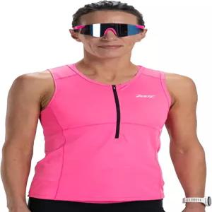 Zoot 여성용 코어 트라이 탱크 퍼포먼스 트라이애슬론 레이스 탑 UPF 50+ 패브릭 리어 포켓 메시 패널 캠