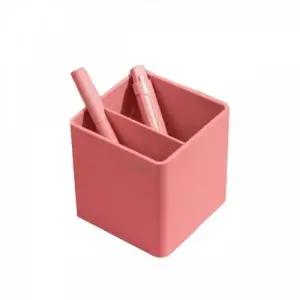 ( )펜꽂이 핑크 84x84x86mm 사무 정리 데스크 책상 소품 수납 오거나이저 오피스