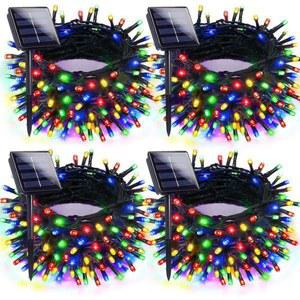 4팩 다색 태양열 트리 가능한 크리스마스 조명레드 깜빡이는 트리를 led간접조명