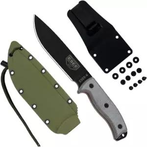 ESEE 나이프 6P 고정 칼날 칼(검은 칼날/OD 녹색 칼)