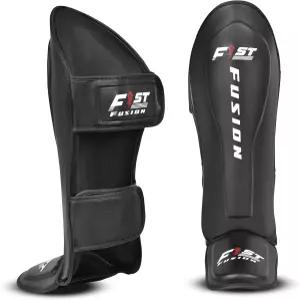 킥복싱 훈련 스파링 x2를 위해 발등 보호 기능이 있는 무에타이 다리 보호대 패딩 처리된 FF MMA 신 가드