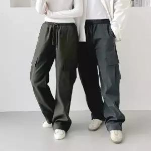 기모카고바지 팬츠 카고 겨울 건빵바지 스트링 카고팬츠 기모바지 캐주얼