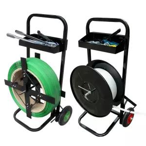 밴딩 끈 거치대 트레이 브래킷 트롤리 카트 이동형 구루마 릴 코드스트랩 노끈 벨트 포장