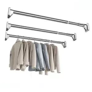 빨래 이불 빨래봉 무타공 압축봉 원룸 행거 걸이 스텐봉 조절 스텐 베란다 반자동 아파트