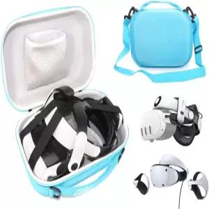 소니 플레이스테이션 VR 2와 호환되는 GETGEAR 헤드셋 케이스 BOBOVER S3 Pro /KIWI(파란색)와 같은 배터리