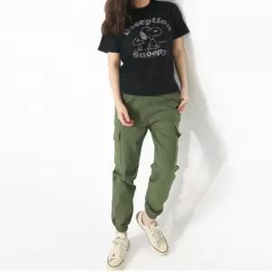 여자 카고바지 양포켓 디테일 린넨 조거팬츠 gcu7+6fEp