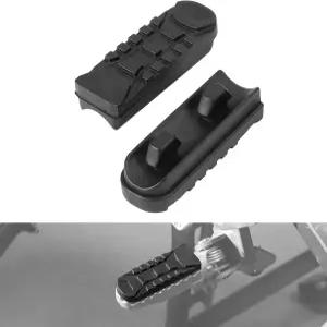 NICECNC 블랙 프론트 풋 페그 고무 커버는 BMW R1250GS 어드벤처 2019-2023 2018-2023 R1200GS 2012-2018