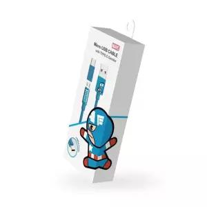 어벤져스 캡틴 스마트폰 충전 케이블 1m USB 5핀 C핀