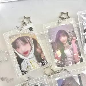 [골라가게] 아크릴 포카홀더 키링 글리터 카드홀더 포카키링 포카케이스