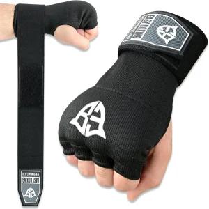 간편한 복싱 젤 내부 장갑 남성용 75cm 퀵 손목 스트랩 무에타이 킥복싱을 위한 패딩 너클 보호 및 무술을