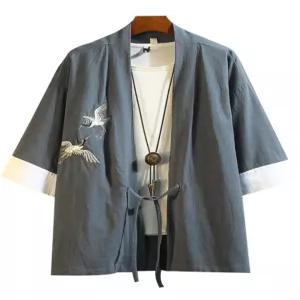남자기모노 셔츠 가디건 재킷 루즈핏 오버핏 가운 의상 카디건