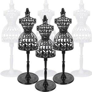 조조퍼니 6Pc 인형 옷 마네킹 드레스 폼 디스플레이 스탠드 집 재봉 놀이용 미니어처 액세서리