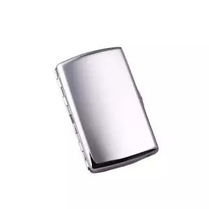 일본 메탈 담배케이스 보관함 경량 남성 실버 담배파우치