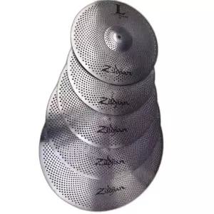 드럼 심벌 연습용 사일런트 심벌즈 하이햇 실버 세트 스탠드