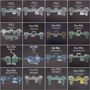 [호환품]버튼 PS2 PS3 PS4 Pro 슬림 JDS 030 040 050 컨트롤러 용 리본 회로 기판 PS5 전도성 필름 키패드