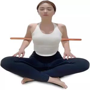 JETRTM StretchNHEAL 접이식 나무 요가 스틱 ？ 레귤러 XL 자세 교정기 이동성 및 스트레칭 유연성 균형