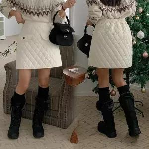 [강물처럼]위쉬몰 LT 팡팡누비팬츠밴딩스커트(Q355H512) 빅사이즈 (44358842)