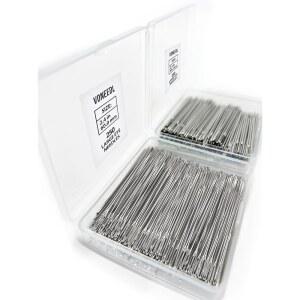 보네들 500 PCS 대형 눈 헤비 듀티 바늘 - 2.4인치 자수 벌크 세트 실을 쉽게 퀼팅