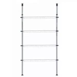 베란다 4단 선반 선반행거 공간활용 코너행거