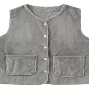 포근한 성인수면조끼 뽀글이 누빔 김장 후리스