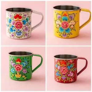 애나멜 스텐 손머그 450ml 물잔 물컵 스텐컵 스텐물컵 스테인레스 음료수잔 술잔