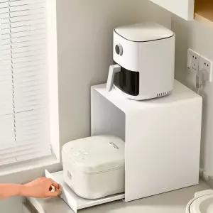 주방 밥솥 레일 전자렌지 선반 제품 슬라이딩 에어프라이어 수납장