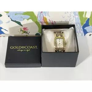 골드 Coast 여성 Toned Abalone Gem스톤 Snap 시계 [세금포함] [정품] OS 손목시계 패션시계 명품시계 3164