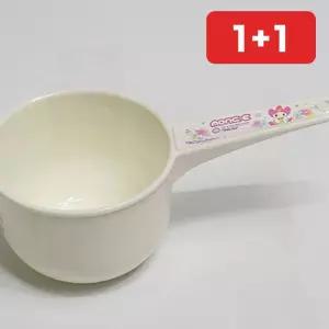 어린이 캐릭터 양치컵 유아 욕실 손잡이 플라스틱 양치바가지  1+1