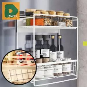 마그네틱 냉장고선반 정리 사이드 다용도 주방 거치대 선반 철제 수납 부착 자석 걸이 홀더 랩 양념통