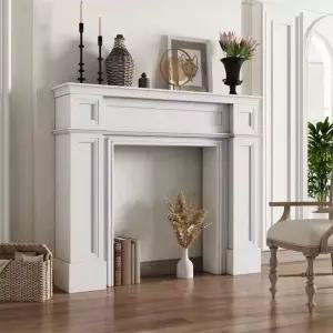 벽난로 콘솔 장식품 거실 원목 엔틱 북유럽 선반장