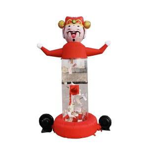 돈뽑기게임 행사이벤트 축제 바람 2대 대형 뽑기통 원형 랜덤 응모함 돌림판 기계 풍선