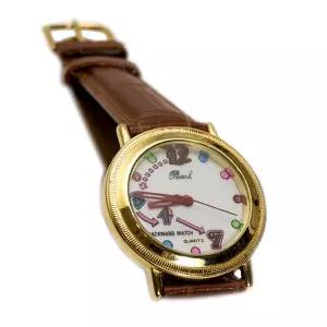 진주 후방WARD RUNING 시계 [세금포함] [정품] 가죽 BAND, 도금 케이스, 아날로그 손목시계 명품시계 패션