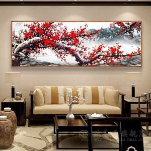 실십자수 도안세트 매화 집콕취미 물고기 돈으로 부귀 취미 돈나무와 십자수 풍경