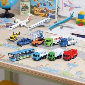 반디 공항 13종세트 에어포트 모형 헬기 여객기 공항 자동차 모형카 장난감 미니카 비행기