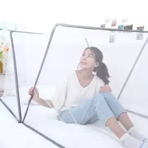 [골드스마일]원터치 1초 폴딩 모기장 접이식 사각 침대- 더블 싱클모기장