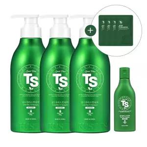 [TS트릴리온]TS 골드플러스 샴푸 500g 3개 + TS 골드플러스 샴푸 100g 1개 + 저스트 TS 샴푸 샤쉐 6g 4개