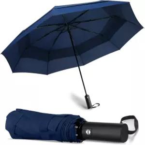 에코브렐라 대형 골프 우산 - 오버사이즈 54인치 더블 레이어 엑스트라 라지 폴딩 방수 자동 개폐-4-다크