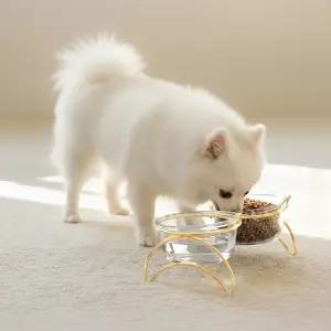 레토 강아지 밥그릇 고양이 물그릇 유리 식기 식탁세트