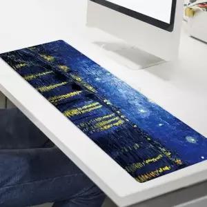 장마우스패드 아트 마우스 장패드(별밤) 롱 키보드 게이밍패드 마우스롱패드