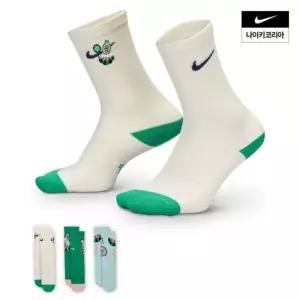 나이키에브리데이 플러스 키즈 쿠션 크루 삭스3켤레 HM6946901