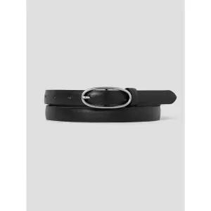 [에잇세컨즈] [리얼레더] 16mm 타원버클 벨트  블랙 (35618OWYG5)