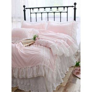 레이스 이불 핑크 침구 1 5m 200용 북유럽 아이스 싱글 공주침구세트 럭셔리 풀세트