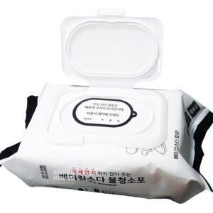 베이킹소다 청소포 물티슈 30매 30 x 20cm 자가소독